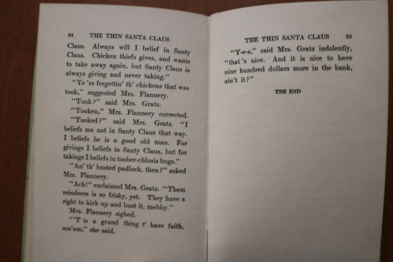 1909 THE THIN SANTA CLAUS HARDCOVER BOOK BY ELLIS PARKER BUTLER - KD 9616
