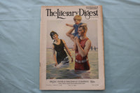 1919 JULY 5 THE LITERARY DIGEST MAGAZINE - FAMILY IN THE OCEAN COVER - E 26616