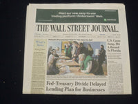 2020 JULY 13 WALL STREET JOURNAL NEWSPAPER - CASES JUMP, HIT A RECORD IN FLORIDA