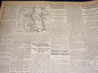 1916 NEW YORK TIMES - AMERICAN CAVALRY AMBUSHED BY CARRANZA TROOPS - NT 8625