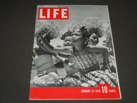 1940 JANUARY 22 LIFE MAGAZINE - DUTCH EAST INDIANS COVER - L 164