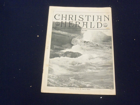 1923 DECEMBER 15 CHRISTIAN HERALD MAGAZINE-POUNDING SURF COAST OF MAINE- ST 6614