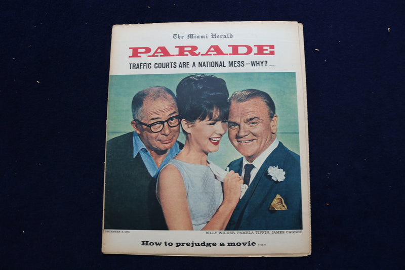 1961 DEC 3 PARADE MAGAZINE - B. WILDER, P. TIFFIN & JAMES CAGNEY COVER - E 22377