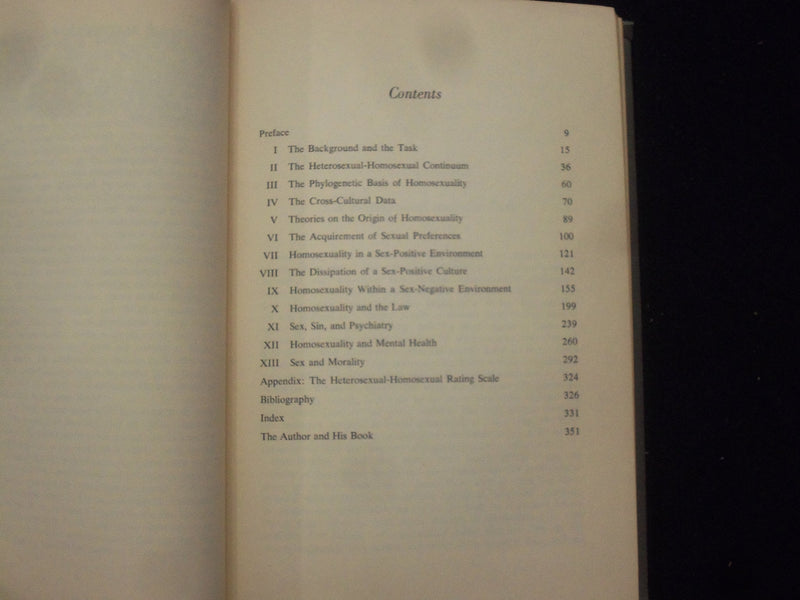 1967 HOMOSEXUAL BEHAVIOR AMONG MALES HARDCOVER BOOK BY W. CHURCHILL - KD 8691