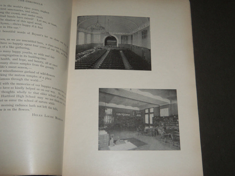 1903 CHRONICLE CLASS-BOOK - HARTFORD HIGH SCHOOL CONNECTITCUT - J 2488