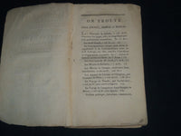 EARLY 1800'S JUGEMENS SUR LEKAIN PAR MOLE FRENCH BOOK - J 4305