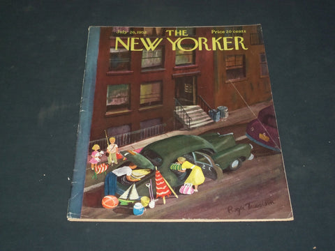 1952 JULY 26 THE NEW YORKER MAGAZINE - ILLUSTRATED COVER - NY 914