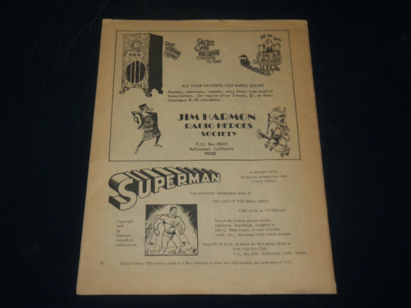 1970 CAPTAIN GEORGE'S COMIC WORLD MAGAZINE ISSUE NO. 27 - J 5796