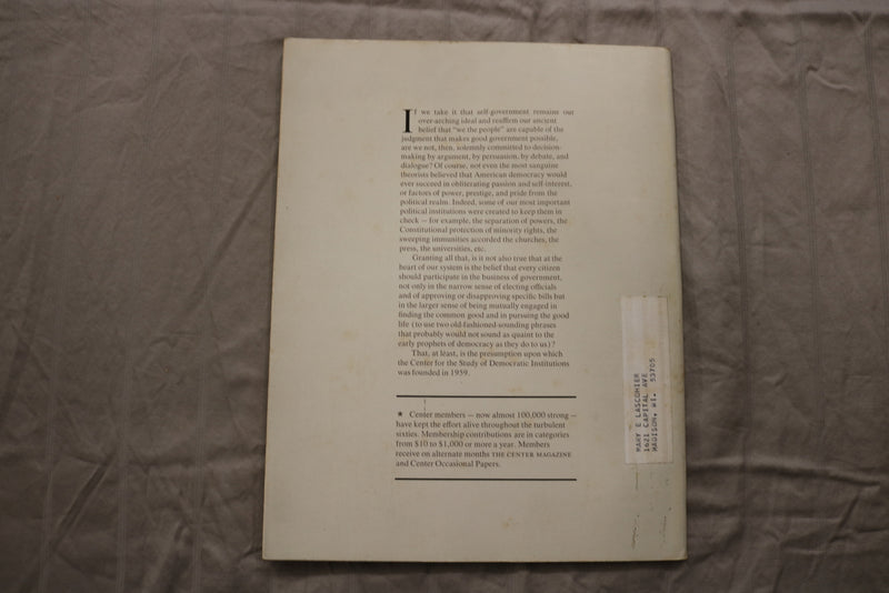 1969 MAY THE CENTER MAGAZINE - POLLUTING THE ENVIRONMENT COVER - B 1113H