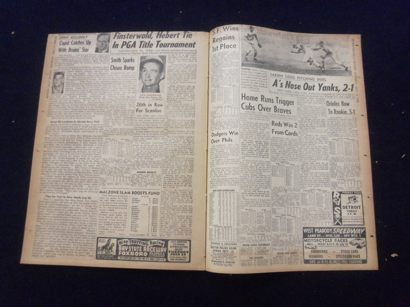 1958 JULY 19 BOSTON DAILY RECORD NEWSPAPER - GI'S OPEN FIRE IN BEIRUT - NP 6360