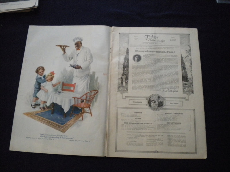1917 JUNE TODAY'S MAGAZINE - ILLUSTRATED COVER, STORIES - COCA-COLA AD - B 2875Y