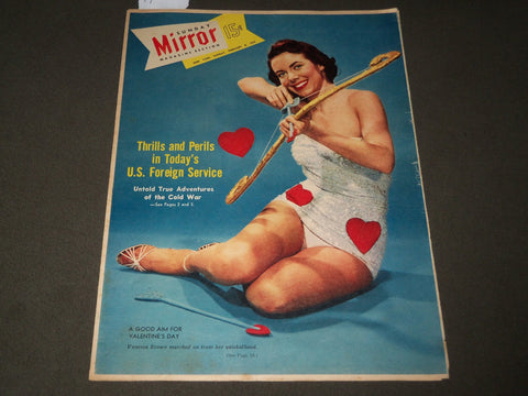 1953 FEBRUARY 8 SUNDAY MIRROR MAGAZINE SECTION - VANESSA BROWN - J 3004