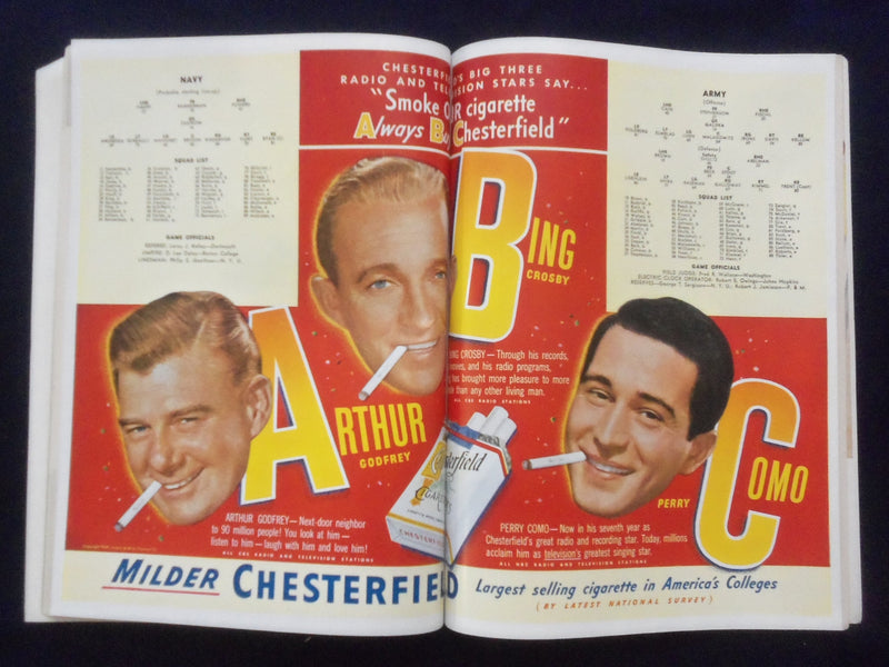 1949 NOVEMBER 26 ARMY-NAVY FOOTBALL PROGRAM - GREAT PHOTOS & ADS - K 120