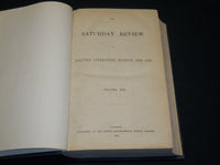 1865 JANUARY-JUNE SATURDAY REVIEW BOUND VOLUME - PUBLISHED IN LONDON - KD 2010D