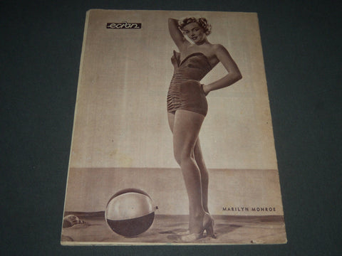 1952 SEPTEMBER 16 ECRAN MAGAZINE - MARILYN MONROE BACK COVER - SP 5796