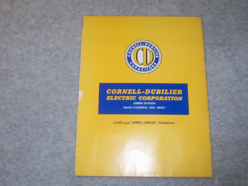 1947 CORNELL-DUBILIER CAPACITORS CATALOG - J 6306
