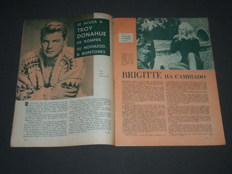 1961-1968 BRIGETTE BARDOT - ECRAN SPANISH MAGAZINES LOT OF 5 - O 2361K
