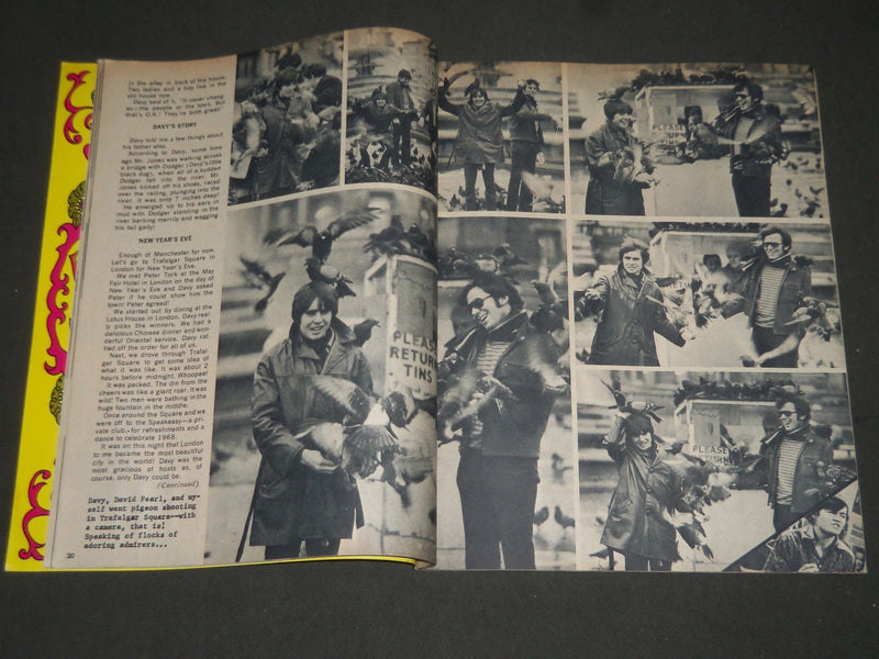 1968 FEBRUARY OUTASITE! MAGAZINE - FIRST ISSUE - MONKEES COVER - ST 4910