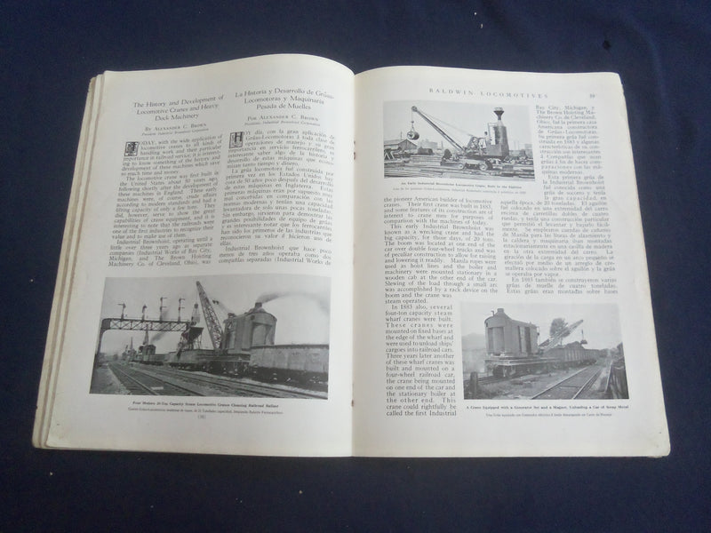 1932 JANUARY BALDWIN LOCOMOTIVES MAGAZINE - GREAT COVER AND PHOTOS - SP 6482E