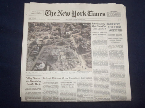 2023 MAY 5 NEW YORK TIMES - INSIDER WITNESS IN CASE OF TRUMP AND SECRET FILES