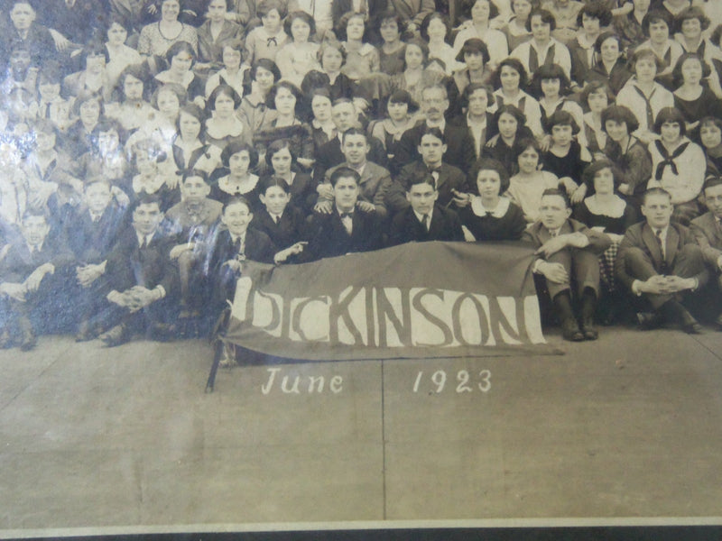 1923 JUNE DICKINSON CLASS FRAMED PHOTO - 22 1/2