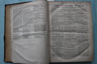 1852 JULY-DECEMBER THE LITERARY WORLD BOUND VOLUME - HAWTHORNE-WEBSTER - KD 9719