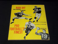 1958 FOOTBALL YEARBOOK KICK-OFF MAGAZINE - BOB ANDERSON ARMY COVER - E 7930