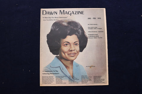 1975 JANUARY-FEBRUARY DAWN MAGAZINE - ERNESTA PROCOPE COVER - NP 8845