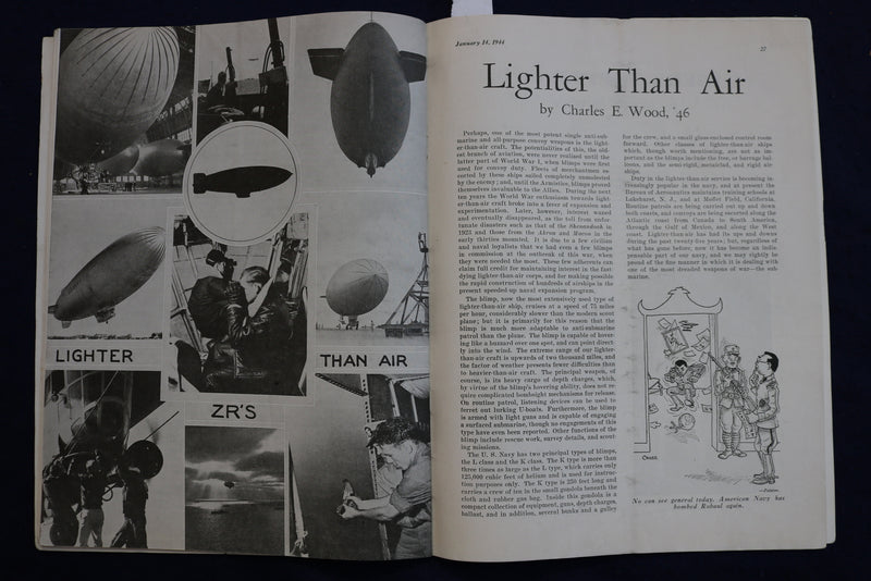 1944 JANUARY 14 THE WATAUGAN MAGAZINE FOR COLLEGE MEN - ANNAPOLIS - K 809