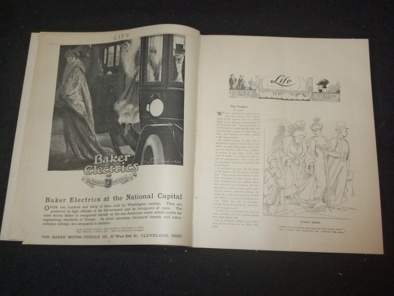 1911 JANUARY 26 LIFE MAGAZINE - J. M. FLAGG ILLUSTRATED COVER - ST 6440