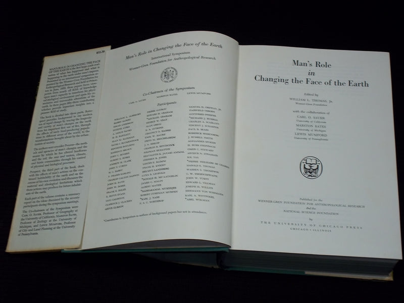 1956 MAN;S RACE IN CHANGING THE FACE OF THE EARTH HARDCOVER BOOK - KD 7614