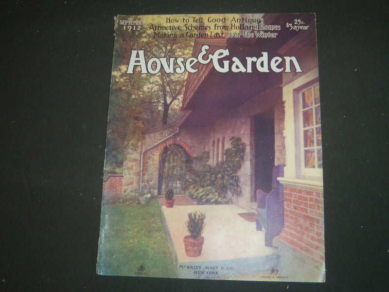 1912 SEPTEMBER THE HOUSE & GARDEN MAGAZINE - GREAT PHOTOS & ADS - ST 638