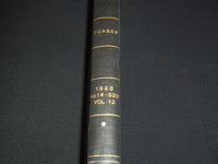 1923 APRIL 14-SEPTEMBER 29 FORBES MAGAZINE BOUND VOLUME - NICE ADS - R 10D