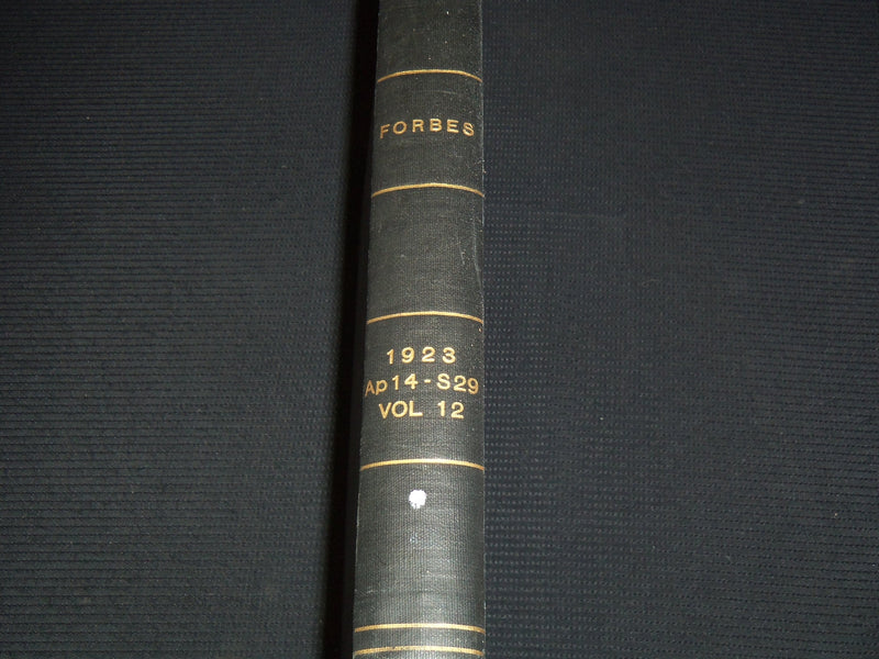 1923 APRIL 14-SEPTEMBER 29 FORBES MAGAZINE BOUND VOLUME - NICE ADS - R 10D