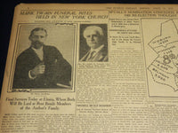 1910 APRIL 24 THE BOSTON HERALD NEWSPAPER - MARK TWAIN FUNERAL RATES - BH 367