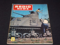 1943 SEPTEMBER RADIO NEWS MAGAZINE - NICE TANK FRONT COVER - E 5174