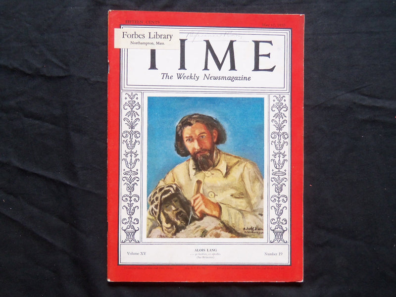 1930 MAY 12 TIME MAGAZINE - ALOIS LANG - T 227