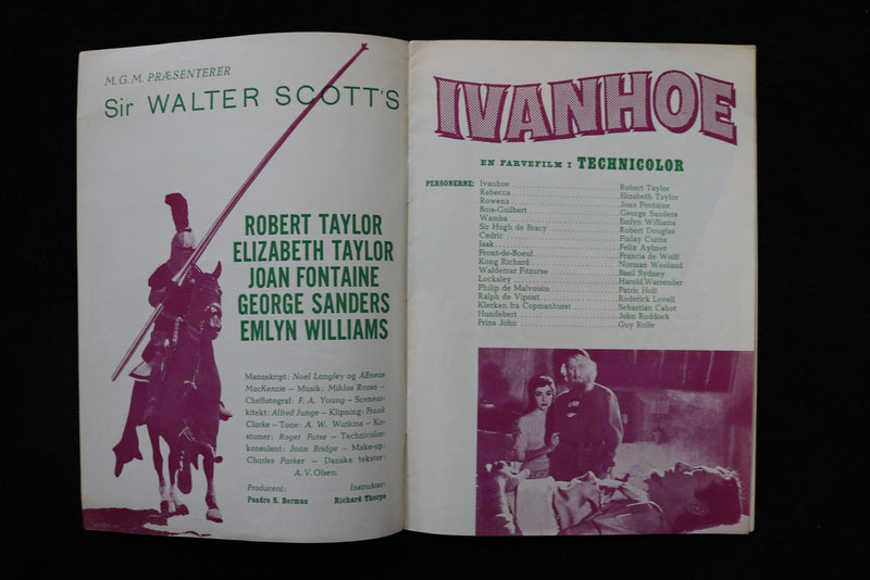 1952 IVANHOE - DANISH MAGAZINE - ELIZABETH TAYLOR COVER - E 26424