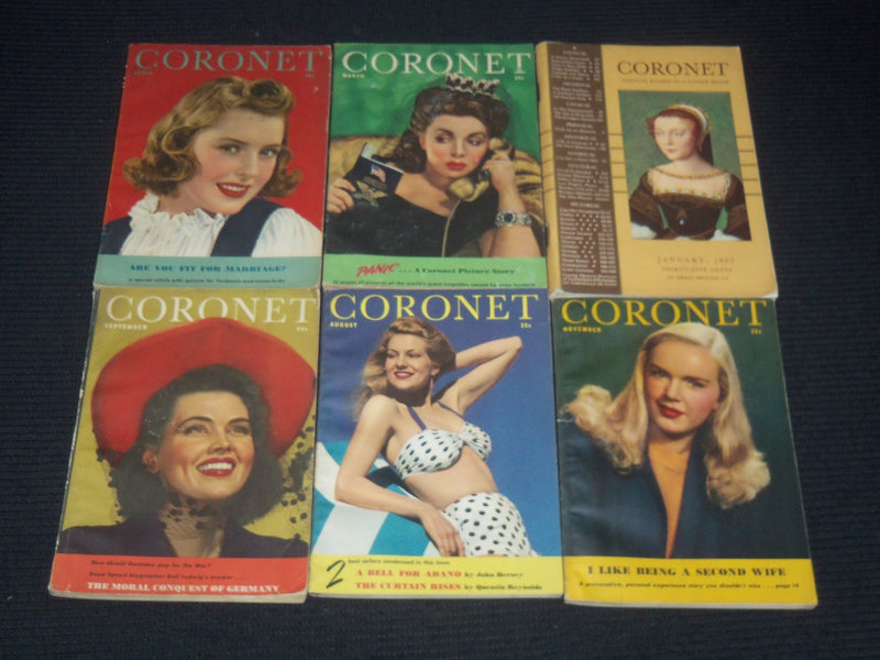 1936-1945 CORONET DIGEST MAGAZINE LOT OF 15 ISSUES - O 3669