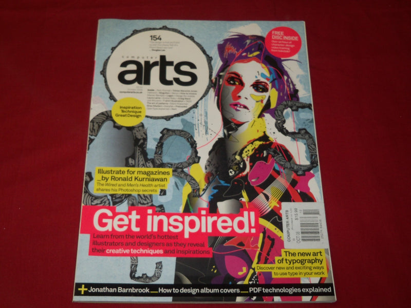 2008 OCTOBER COMPUTER ARTS PROJECT MAGAZINE ISSUE NO. 154 WITH CD - RC 682