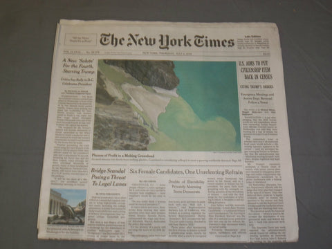 2019 JULY 4 NEW YORK TIMES - U.S. AIMS TO PUT CITIZENSHIP BACK IN CENSUS