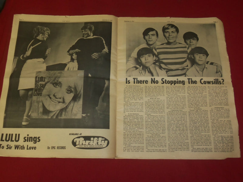 1967 DEC 2 THE BEAT NEWSPAPER-THE BEATLES-STONES -PHOTOS, ARTICLES & ADS-NP 3924