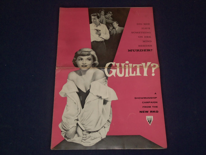 1957 GUILTY PRESS BOOK FRENCH FILM - BARBARA LAAGE & JOHN JUSTIN - J 1860