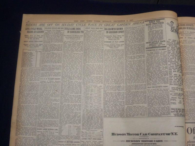 1917 DECEMBER 3 NEW YORK TIMES - BRITISH FALL BACK FROM MASNIERES - NT 8250