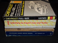 1956-1990 AUTOMOBILE SERVICE MANUALS LOT OF 7 - SOFTCOVER - KD 2015