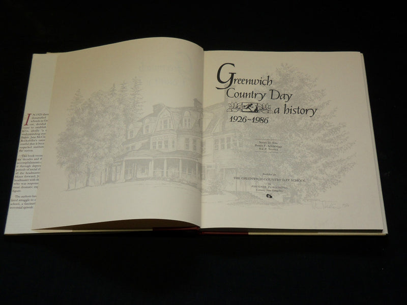 1988 GREENWICH COUNTRY DAY A HISTORY BOOK BY SUSAN D. ELIA - KD 6024