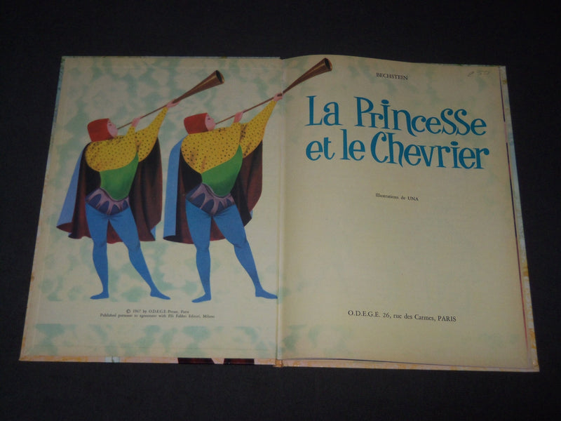 1967 BECHSTEIN - O. D. E. G. E. FRENCH BOOK LOT OF 2 - JOUEUR DE FLUTE - KD 4769