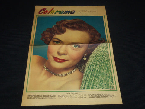 1954 APRIL 4 COLORAMA SECTION - JUNE LOCKHART - REED - DAY - NP 8984