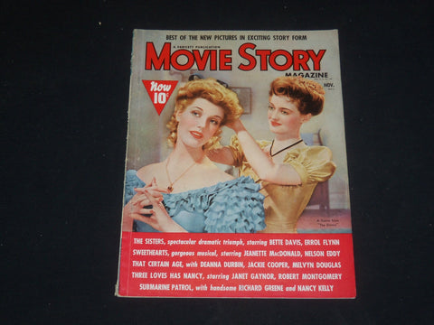 1938 NOVEMBER MOVIE STORY MAGAZINE - BETTE DAVIS COVER - SP 4439
