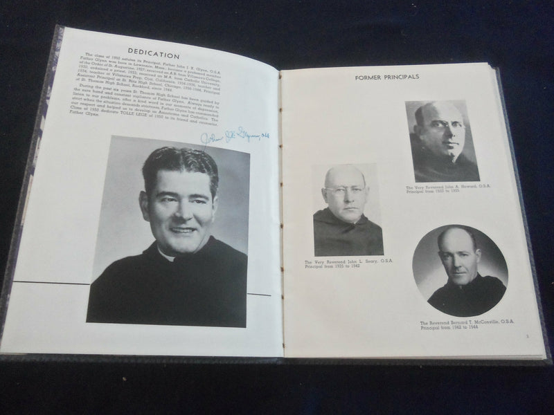 1950 FOLLE LEGE ST. THOMAS HIGH SCHOOL YEARBOOK - ROCKFORD, ILLINOIS - YB 2731